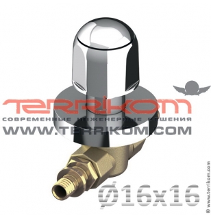 Кран шаровой скрытого монтажа с рукояткой TECEflex