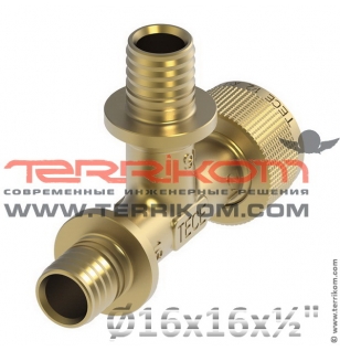 Быстросъемное соединение тройник TECEflex (бронза кремнистая)